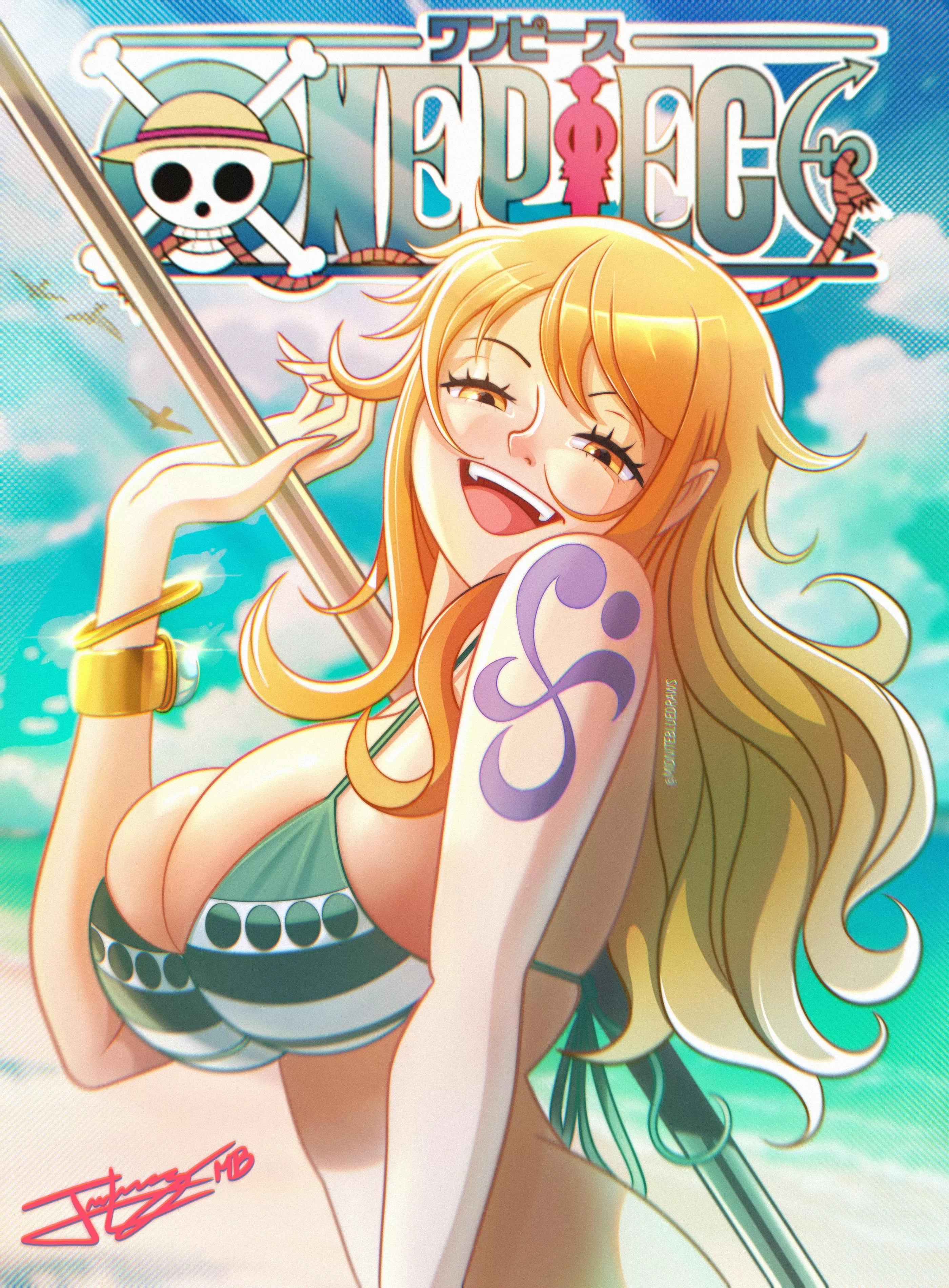 Nami fan art by me posted by MidniteBlues