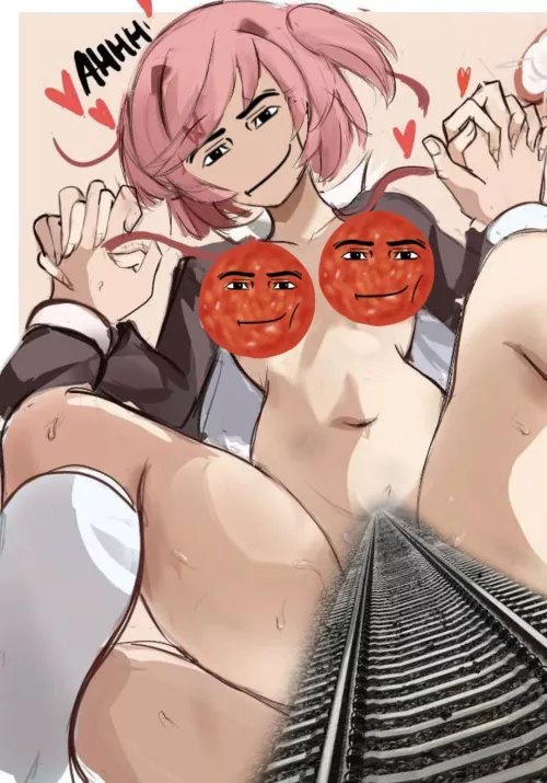 Natsuki gets RAILED by long hard rod! 🥵 (art by Rakeenart) by Crazy_84__