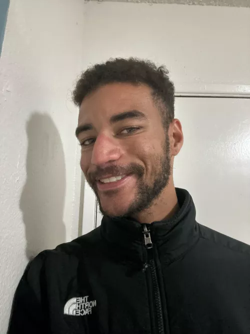 Smiling even though I’m insecure about my smile. by ResolutionTall8220