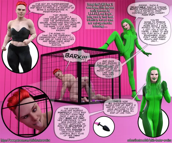 Superheroine Mind-Controlled and Puppified by pervycaptionmaker