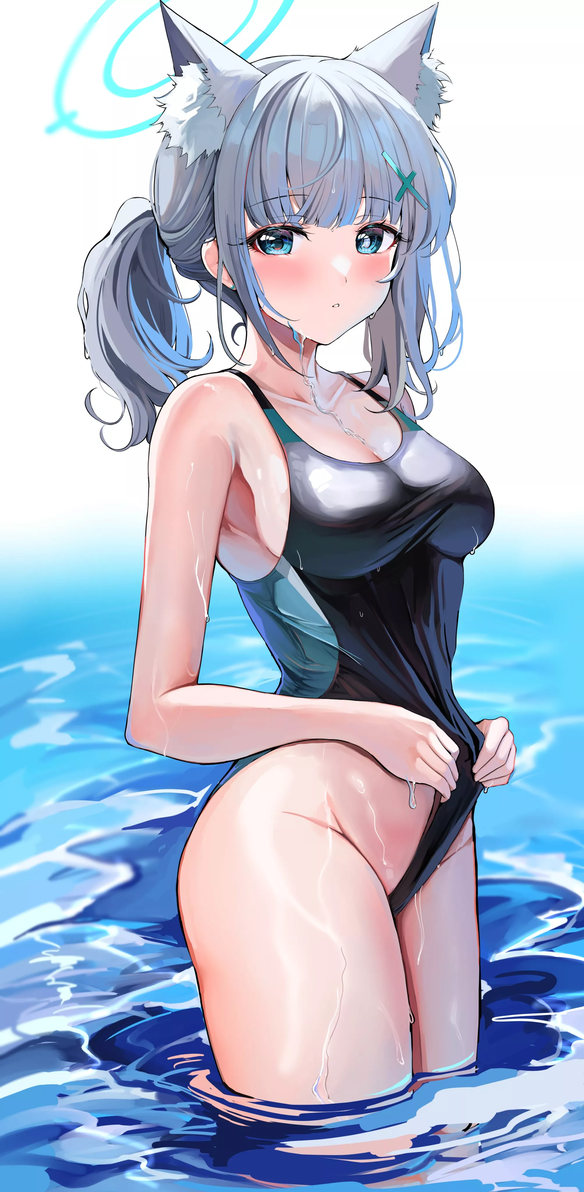 Swimsuit Shiroko posted by xSaviour_N