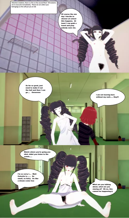 Towel Mishap! by OC54321