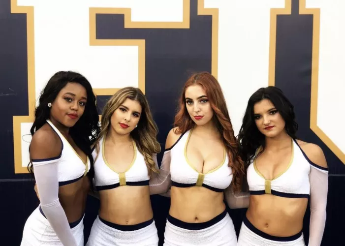 We all know who needed the bigger uniform…..those big tittys don’t fit by tata101899