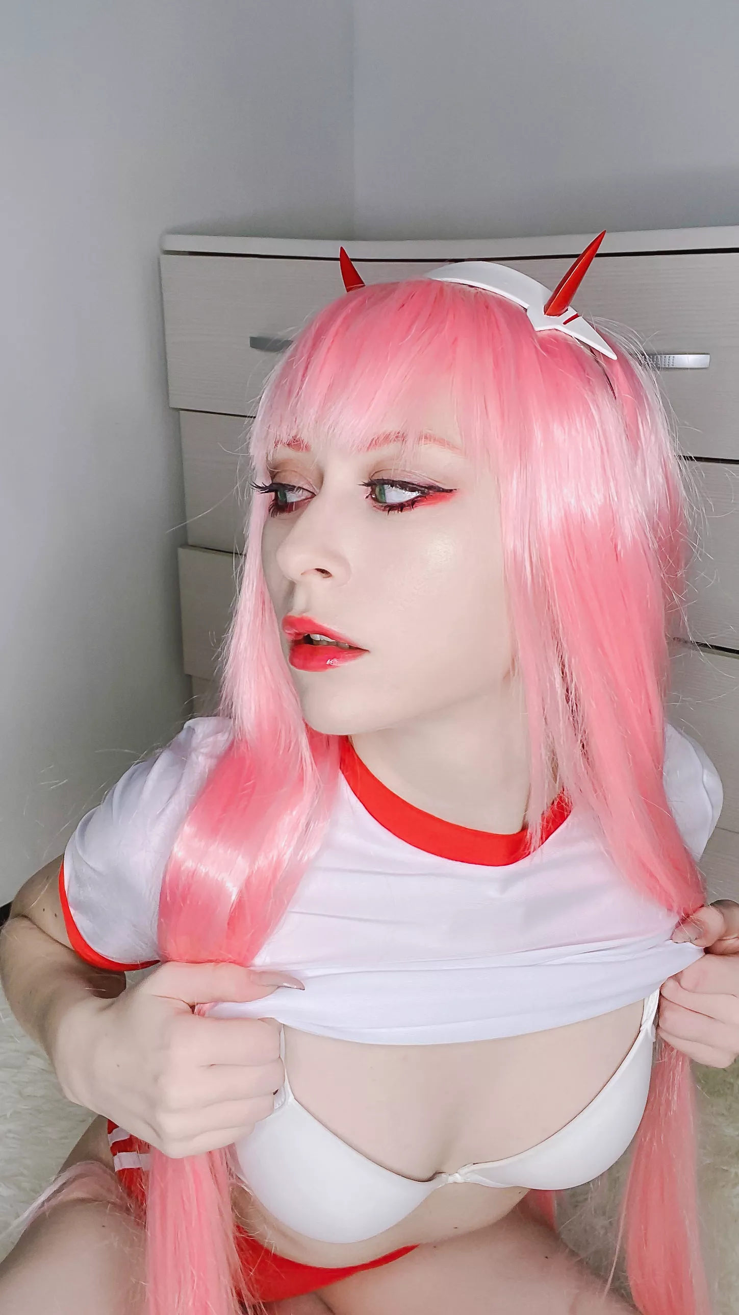 Zero Two from Darling in the FranXX by KyrieFox posted by kyriefox