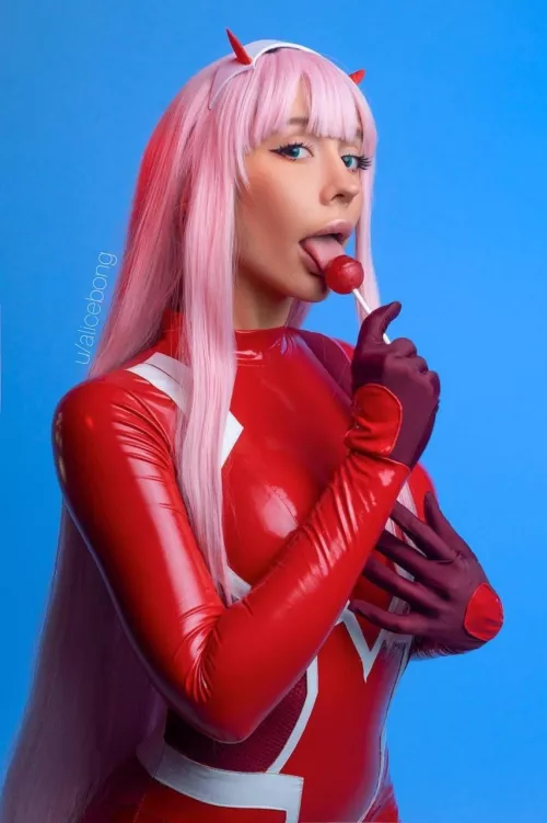 Zero Two nude cosplay by Alice Bong by alicebong