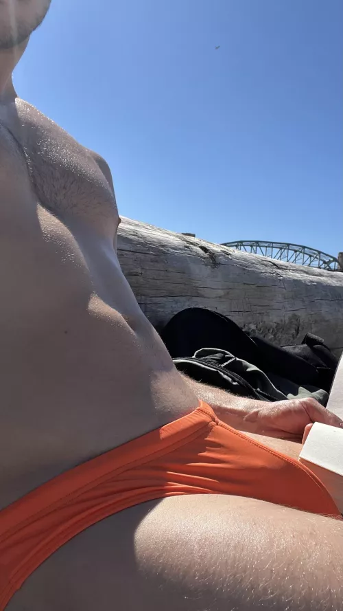 Bulging at the beach by AttnMcBain