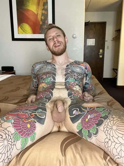 Just trying to be your life size coloring book. by onebigtattoo