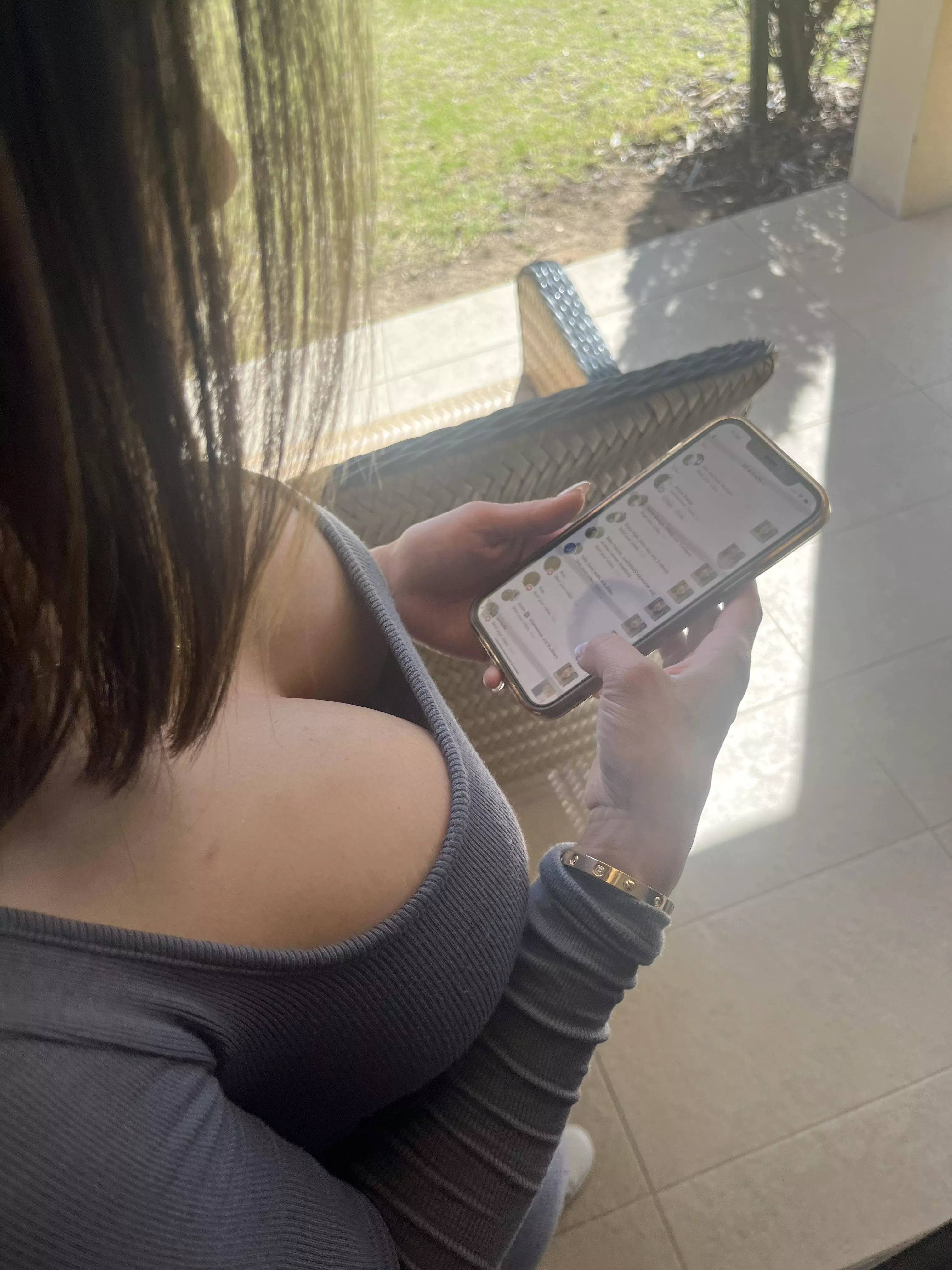 Lick my cleavage sweat posted by Lonley_milf