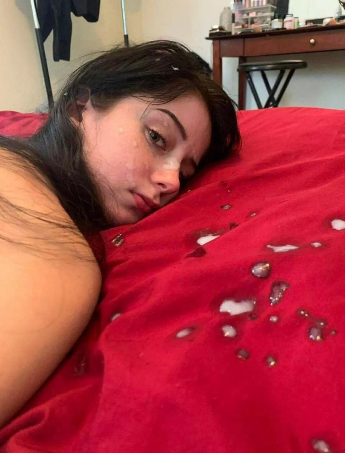 My bully just left my sister like this on my bed! posted by u7dh