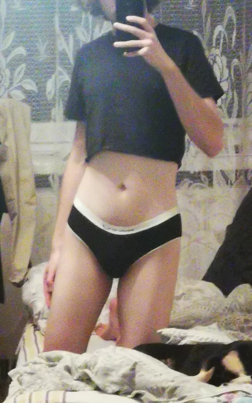 This is the first time I'm going to bed dressed like this. I hope no one will catch me🥰. by Sweetdream534