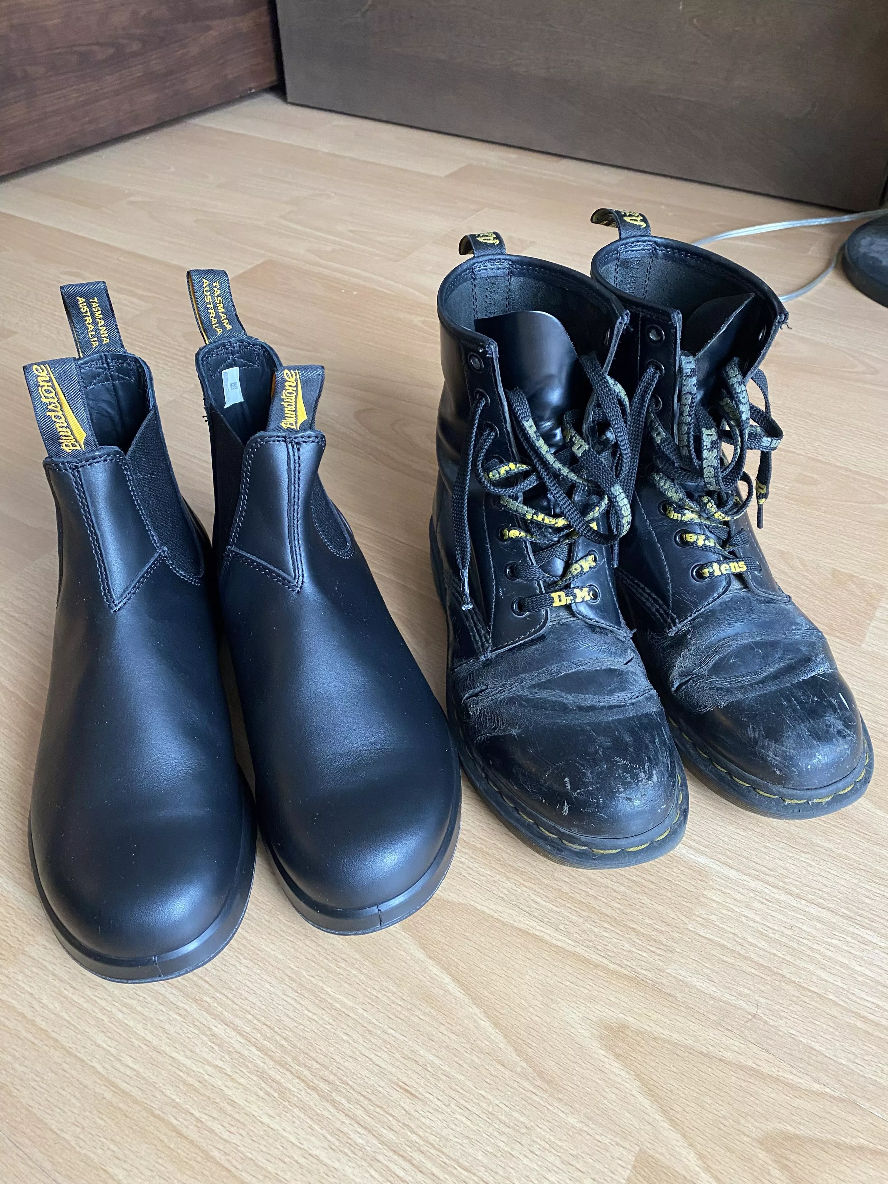 Time to retire the Docs, opted for Blundstones with Vibram sole posted by poooob