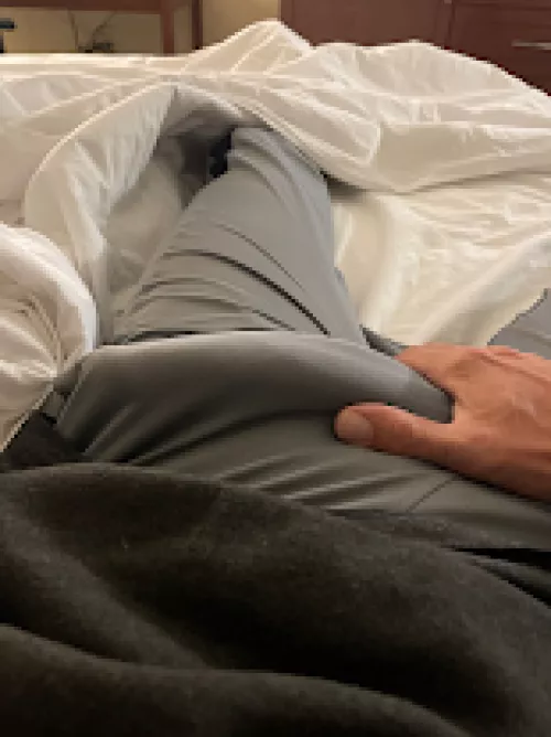 who likes a bulge in grey pants? by mrbigcock25