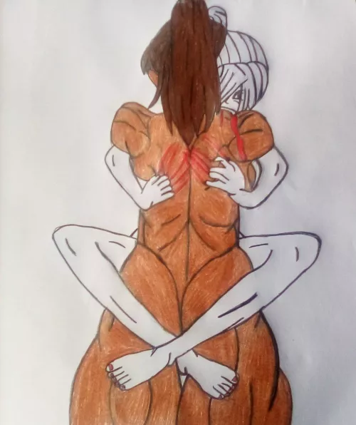 Yuna bitting and Marking Hannah as Hannah fucks her brains out by Independent-Air1101