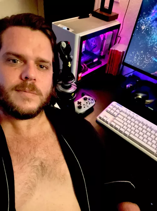 Finally got my desk organized enough to relax and game. Now I just need some buds to play with lol by HeyStarlight