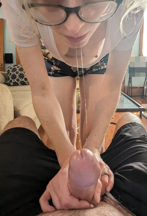 He loves when I gag on him and turn into a drooling mess by hotwife_999