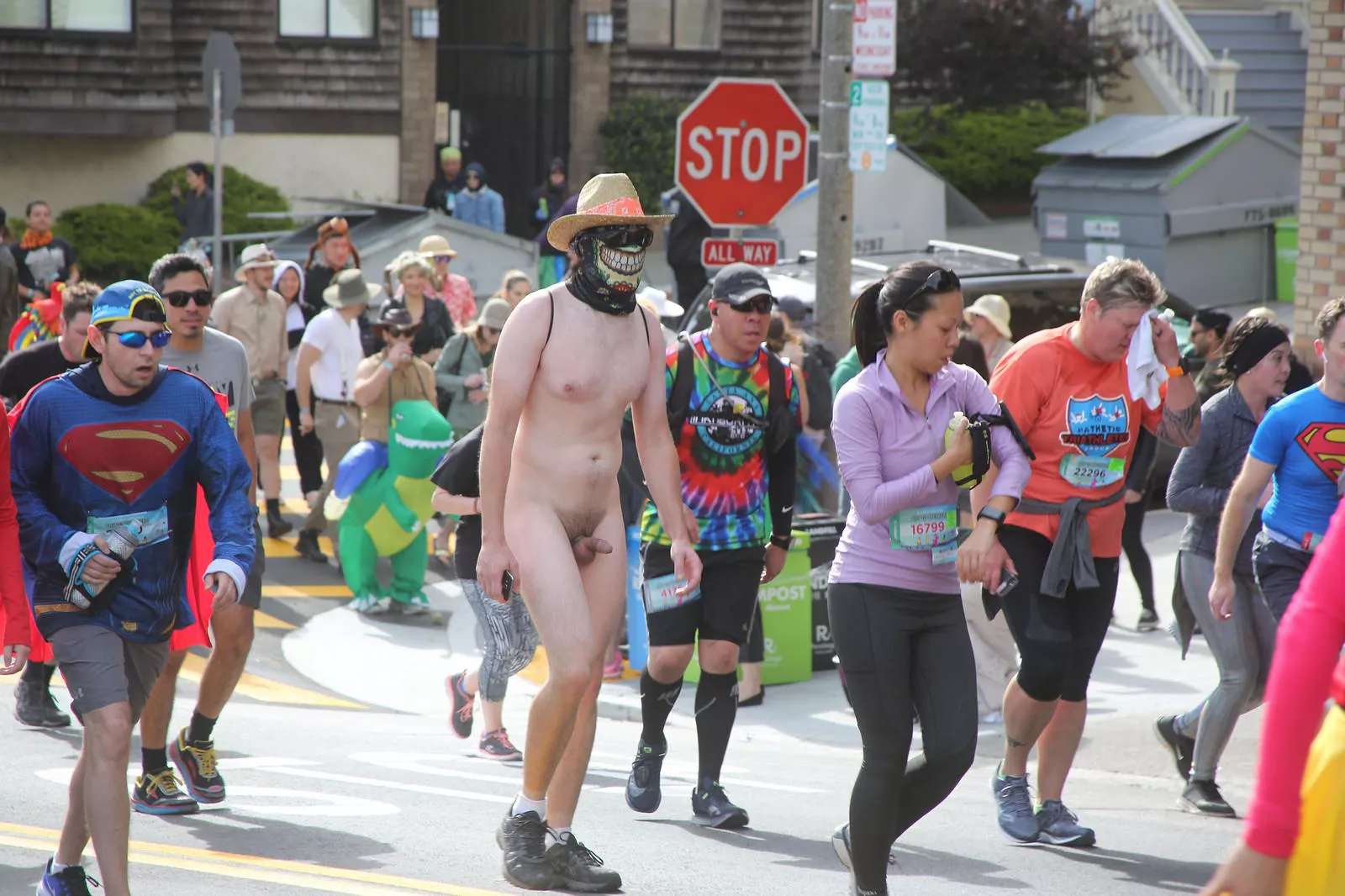 Here's a little one roaming the wilds of Bay to Breakers... posted by Happy-Hour-24-7