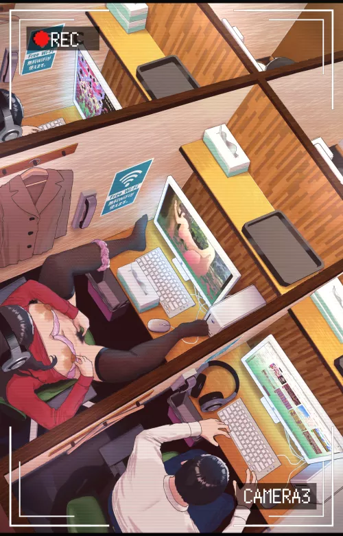 Meanwhile on the security cameras by 0verlink_steck