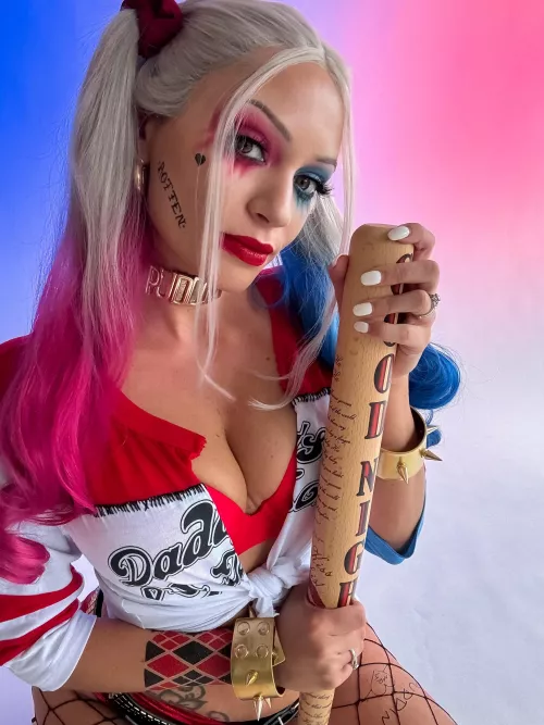 My Harley Quinn costume. by Daintylittlesole