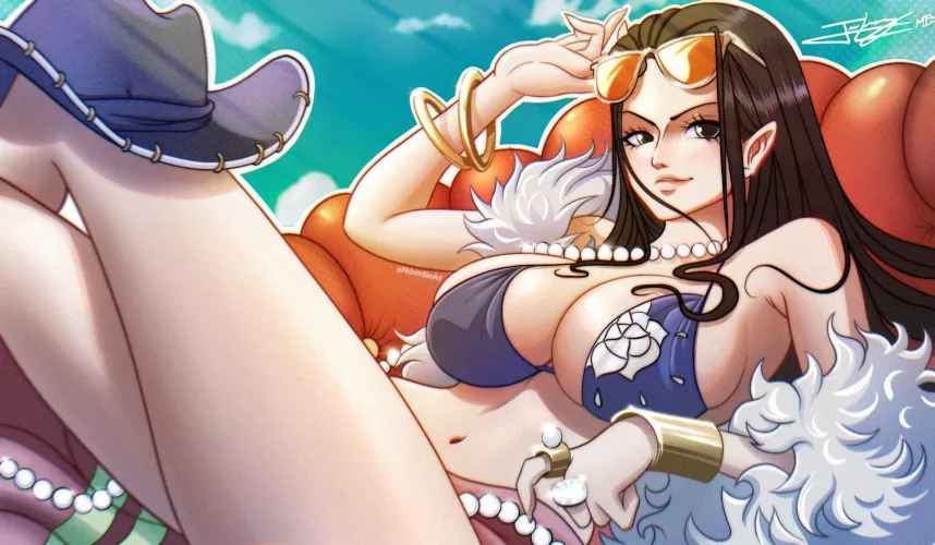 Nico Robin fan art by me 🍑 by MidniteBlues