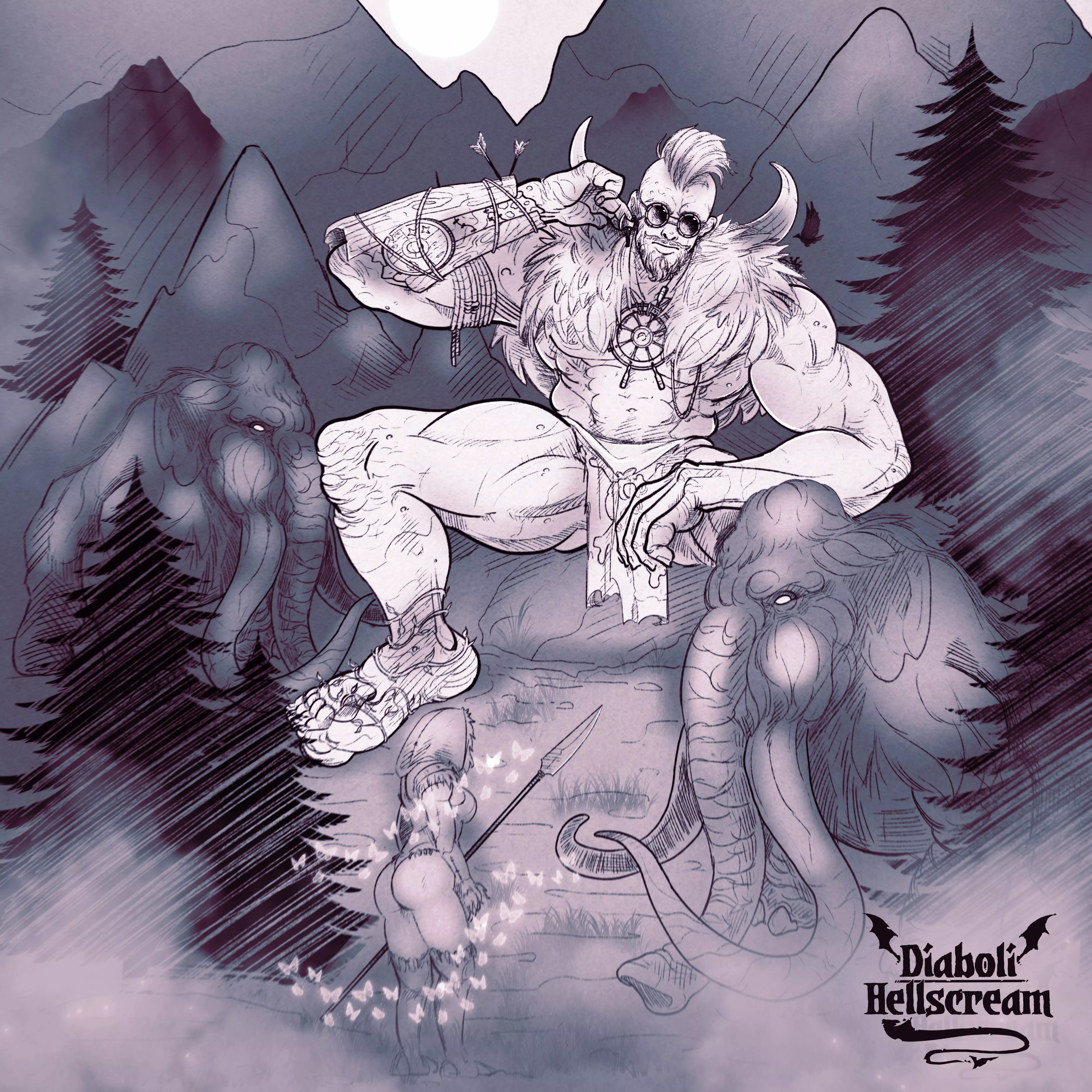 [OC] Giant posted by DiaboliHellscream