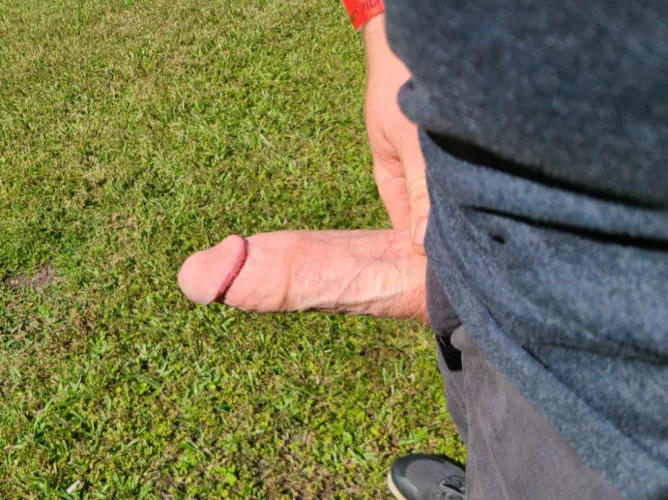 Some fresh air in the back yard, next time I'll lose the pants by Temp-fix28