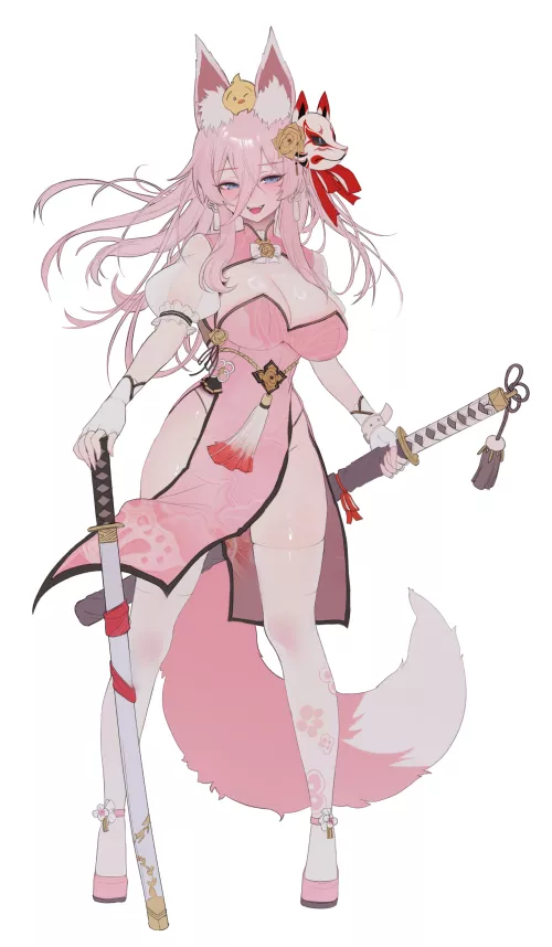 Twin Blade Kitsune Thighs [Original] by ArmorXIII