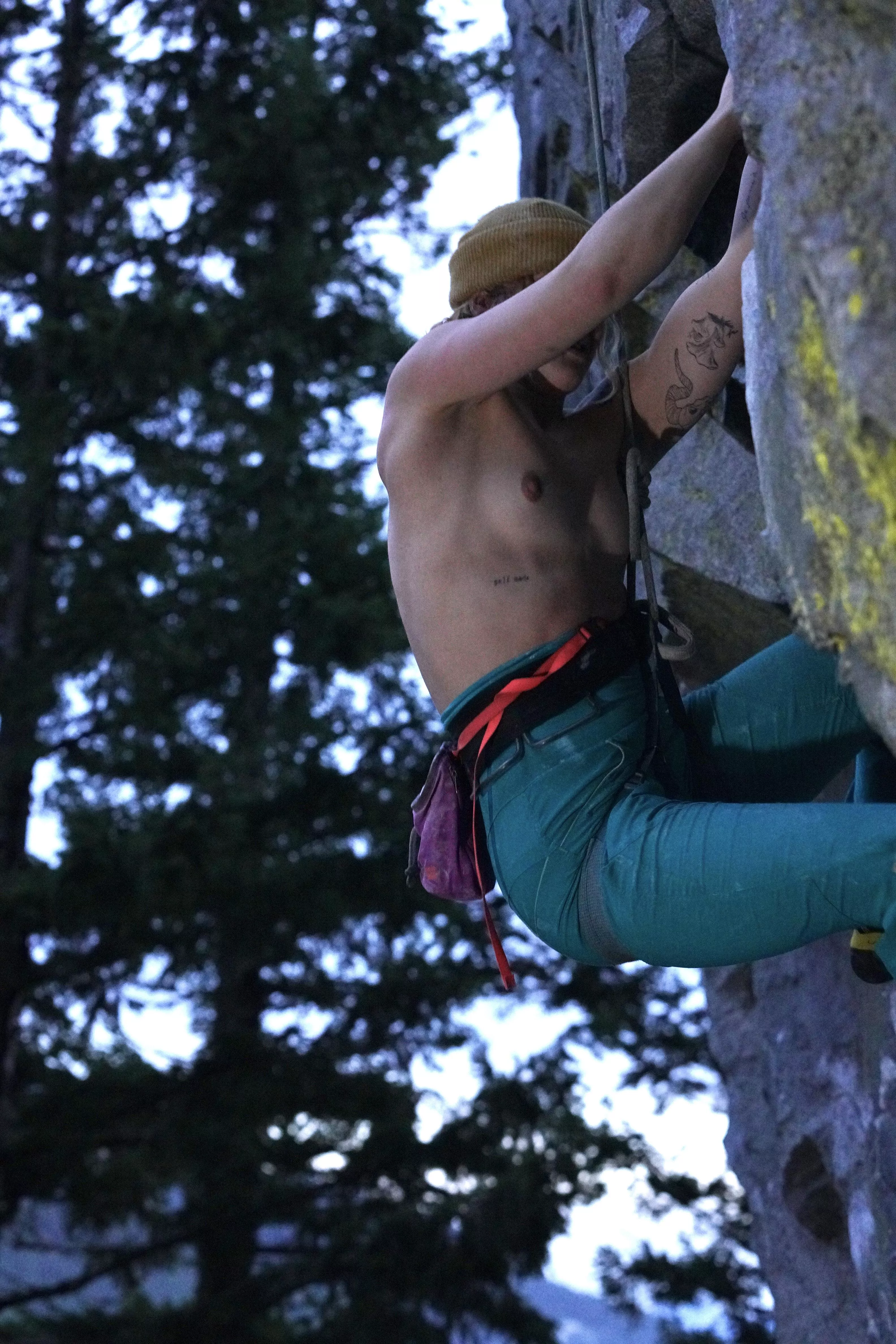 A top was too much extra weight for climbing posted by spicyforestnymph