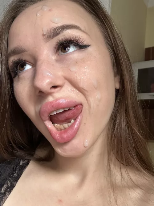 Cum on my face,don't be shy by FriskilyPain646