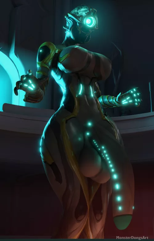 [Futa Mag] Admiring Her Own Size (MonsterDongsArt) by Darthmufin