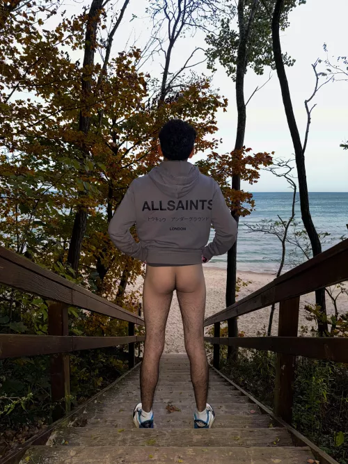 Got completely naked and jerked off at this public beach 🤫🥵 by Individual-Bit-5314