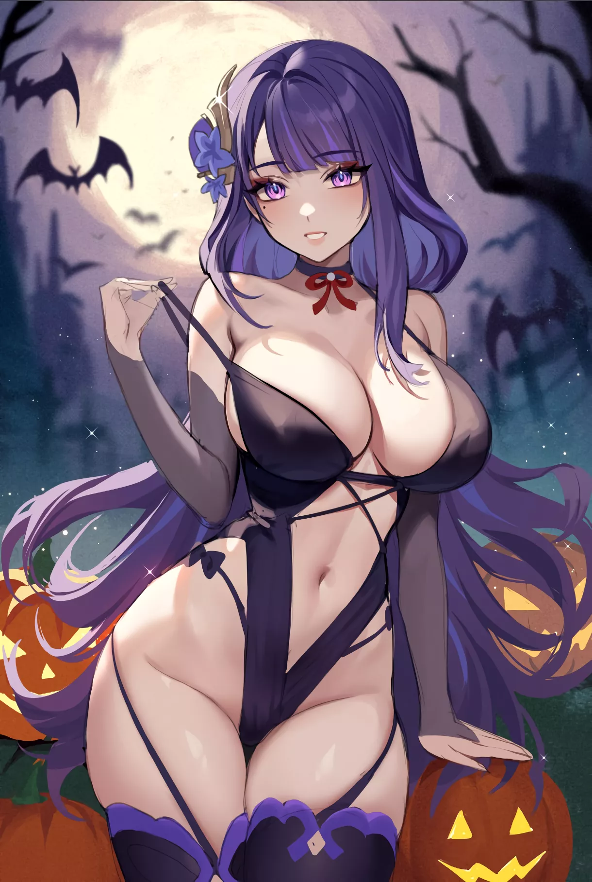 Halloween Raiden [Genshin Impact] posted by xSaviour_N