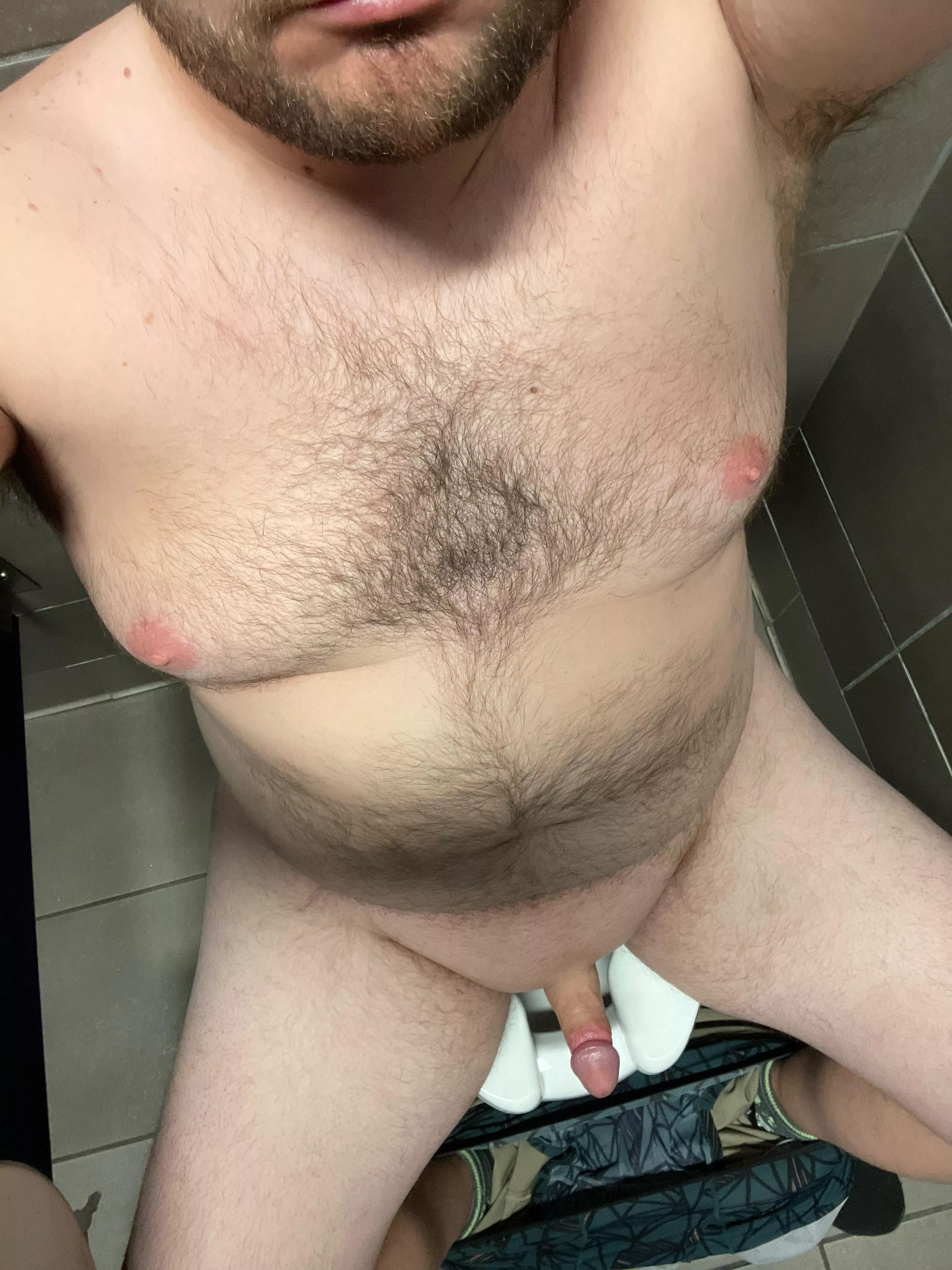 Hope no one finds me naked in this public stall… posted by Ok_Inspection7387