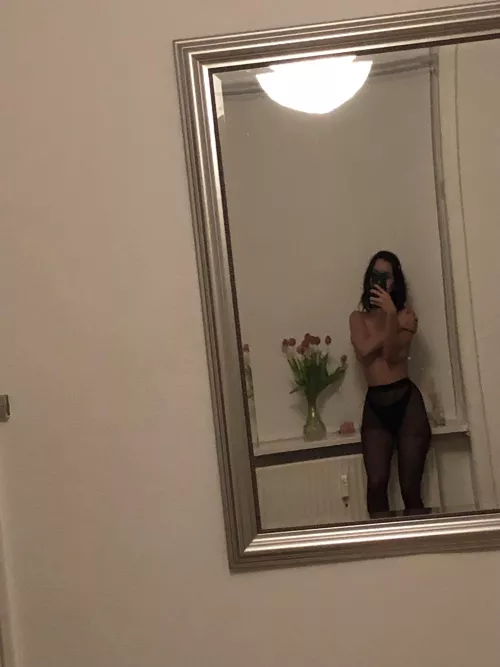 I love being in topless and pantyhose in my home, its so comfy by Grandmasexy