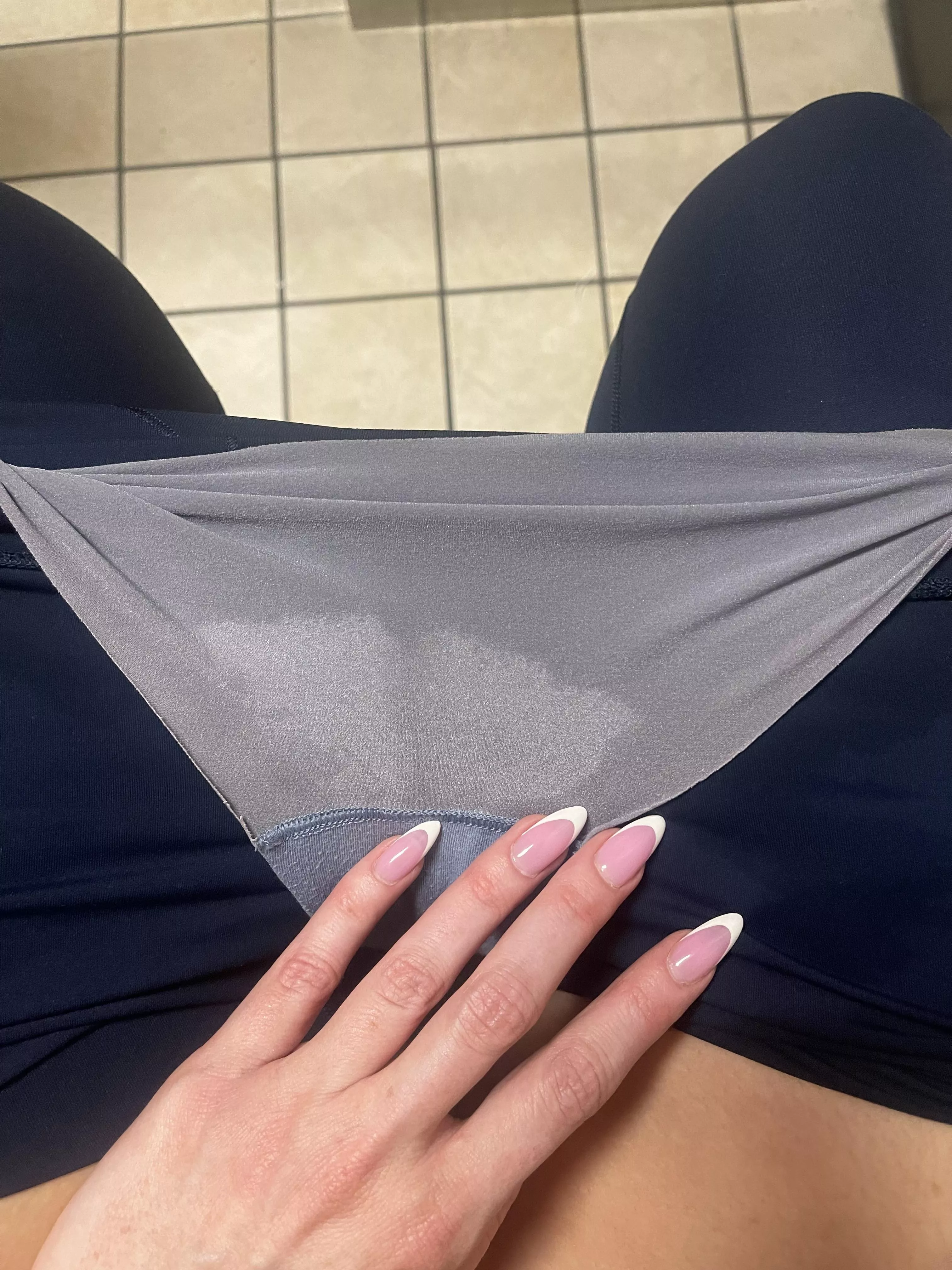 My sweaty gym panties and a French manicure :) posted by APyourBaby