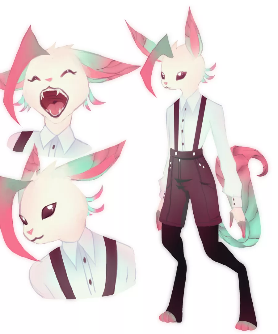 New fursona! (art by me) posted by overdonePerspective