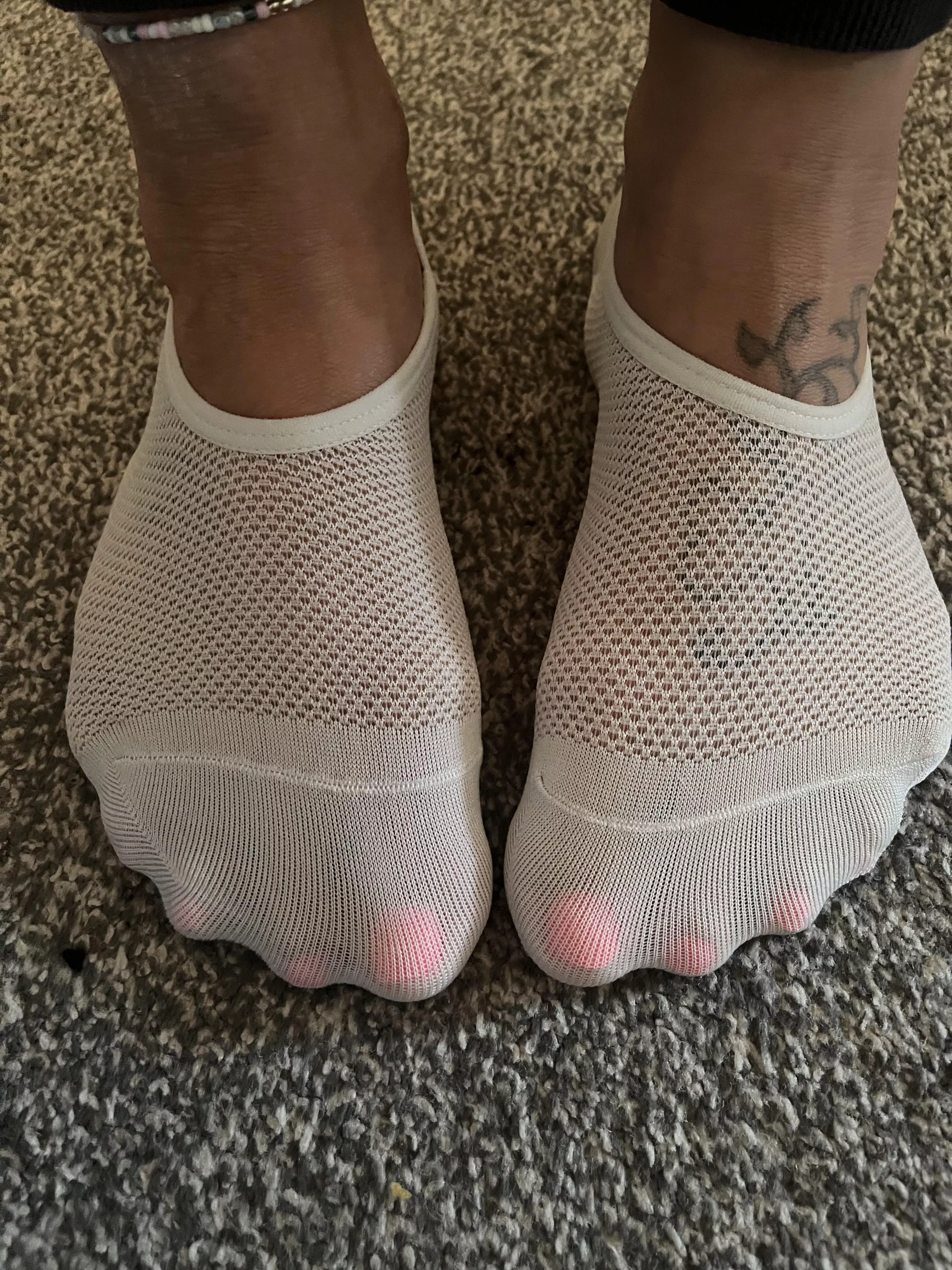 New sock day 😜 wonder how smelly I can get them 🤤 posted by feet-girl84