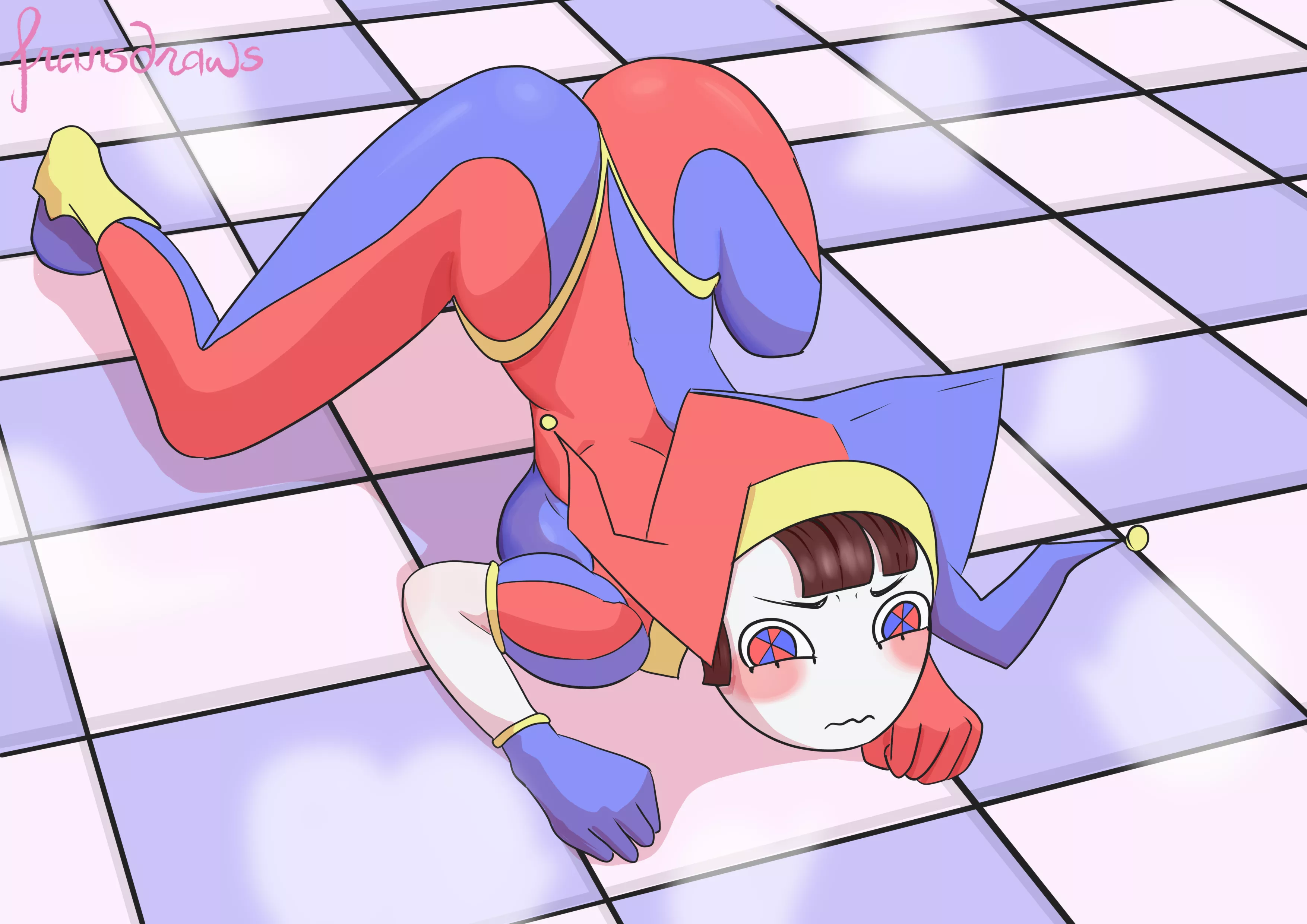 Pomni [The Amazing Digital Circus] ( art: Pomni) posted by fransdraws