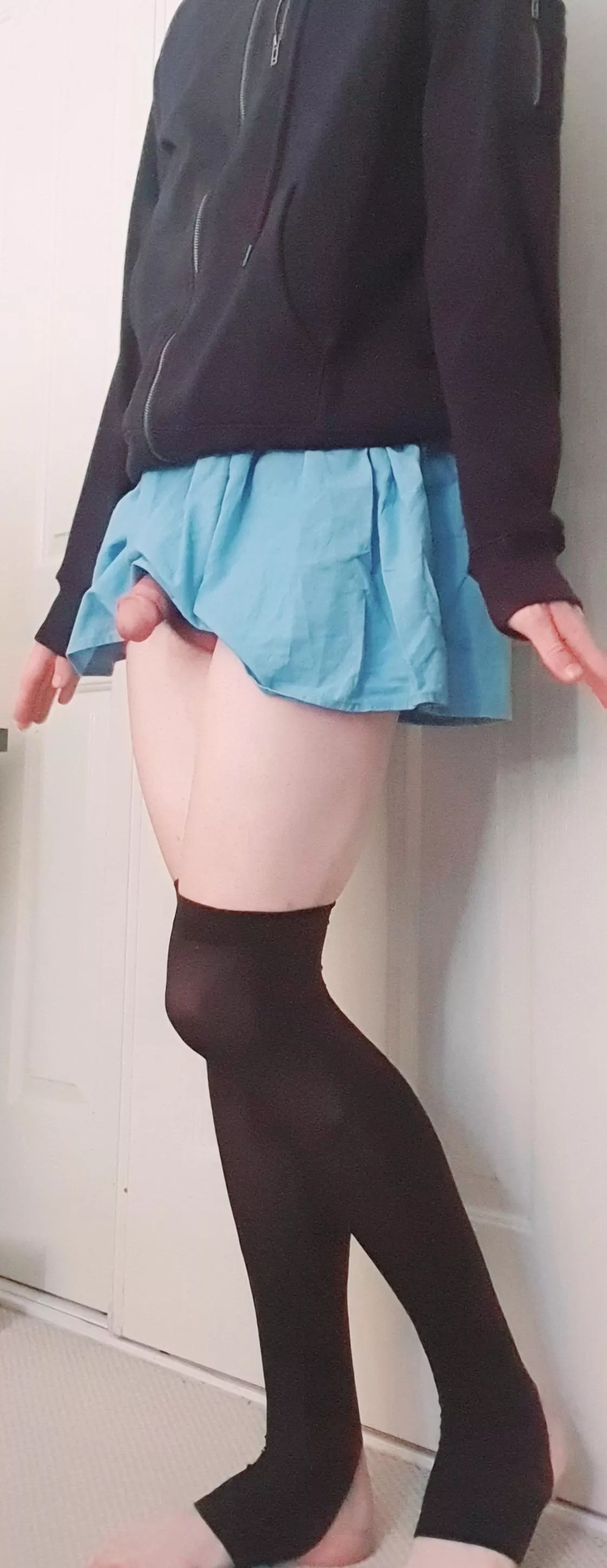 Should I go out with my skirt like this posted by femboyhelix2-0