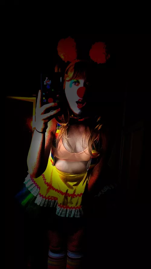 The spotlight operator keeps clowning around by isabelleandelliott