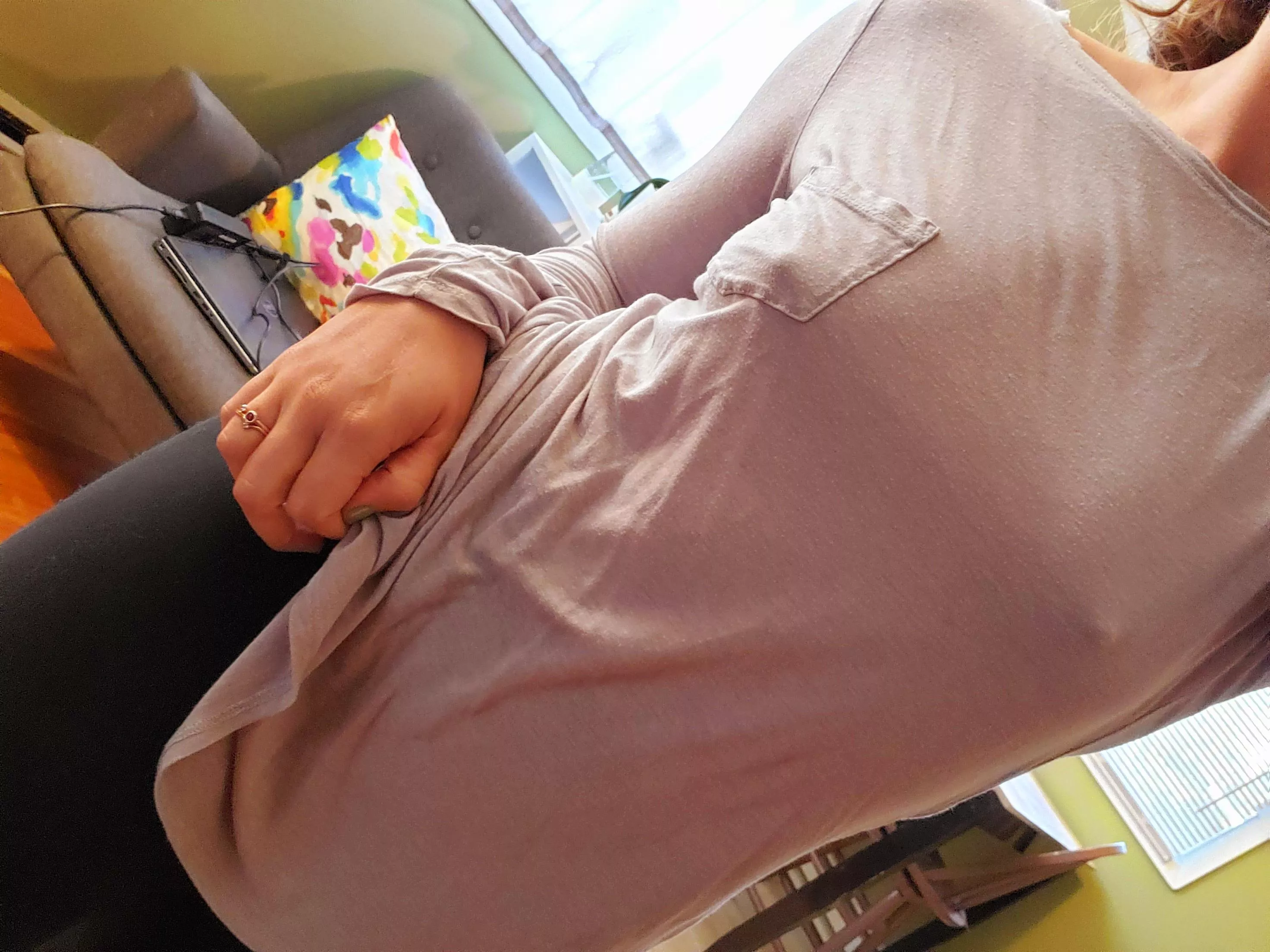 This shirt is soooooo soft, no one can resist touching it 🙊😘 [f] nsfw posted by julesinsecret