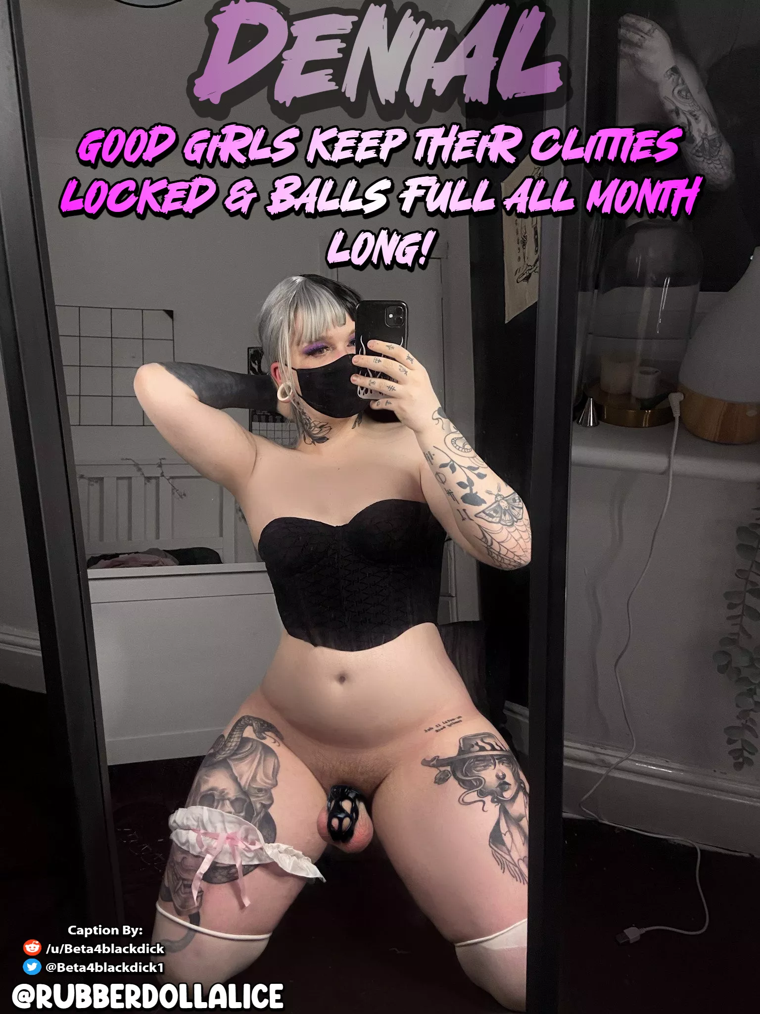 Clitty Locked ✅Balls full ✅ Good girl! posted by beta4blackdick