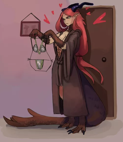 Dragon went shopping for the wife. [Me] by me-jan