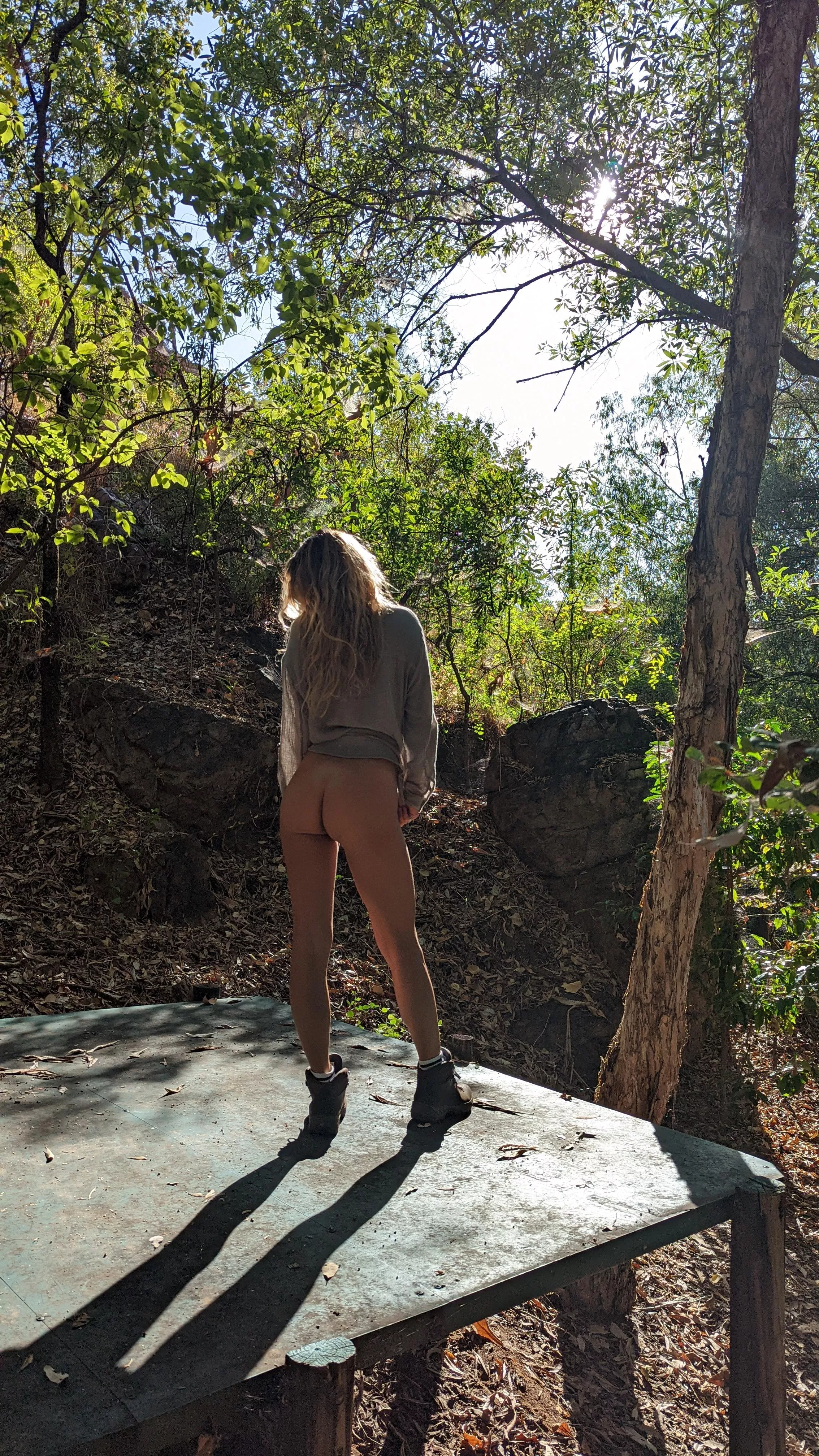 Follow behind me on my bottomless hikes posted by honeylullah