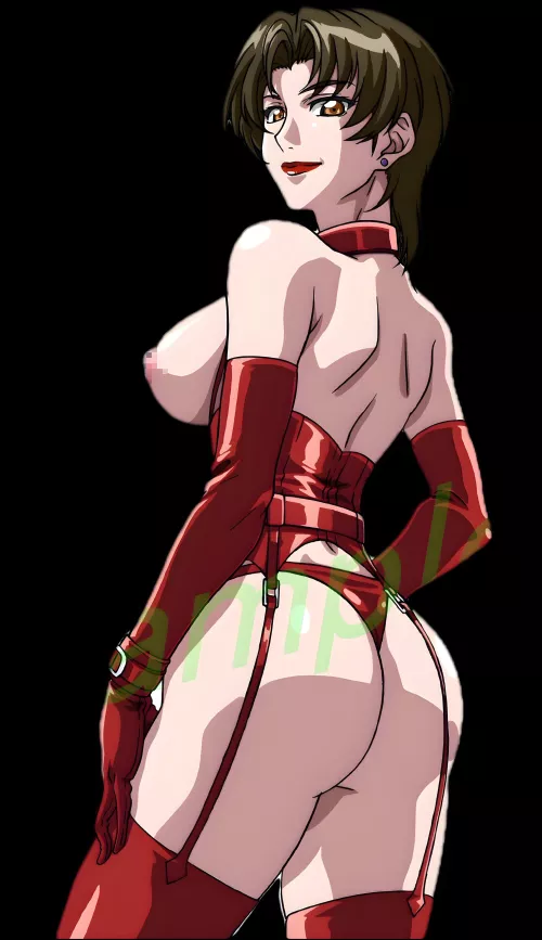 Ikumi being a proud bdsm sex slave official promo art by @ZIZanime by kinddomino_pie