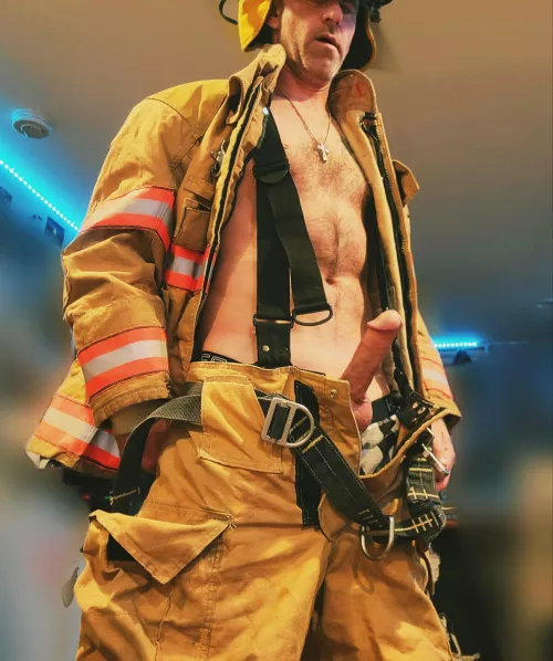 Is it true that firefighters are always in heat? I can tell you this one is.... [40's] by lRlSH824