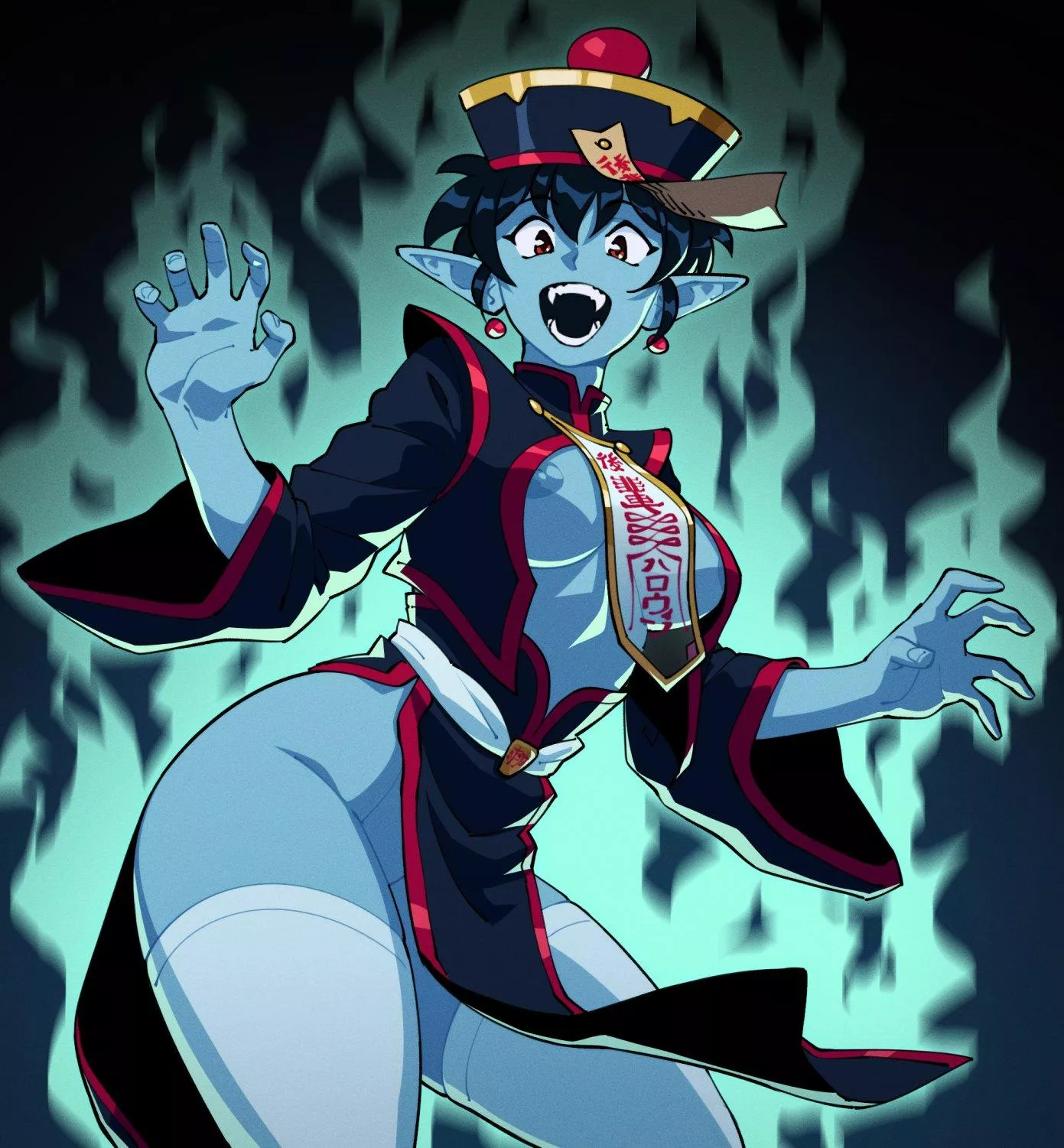 Jude dressed as a jiangshi (suoiresnu) posted by DarkSpringer