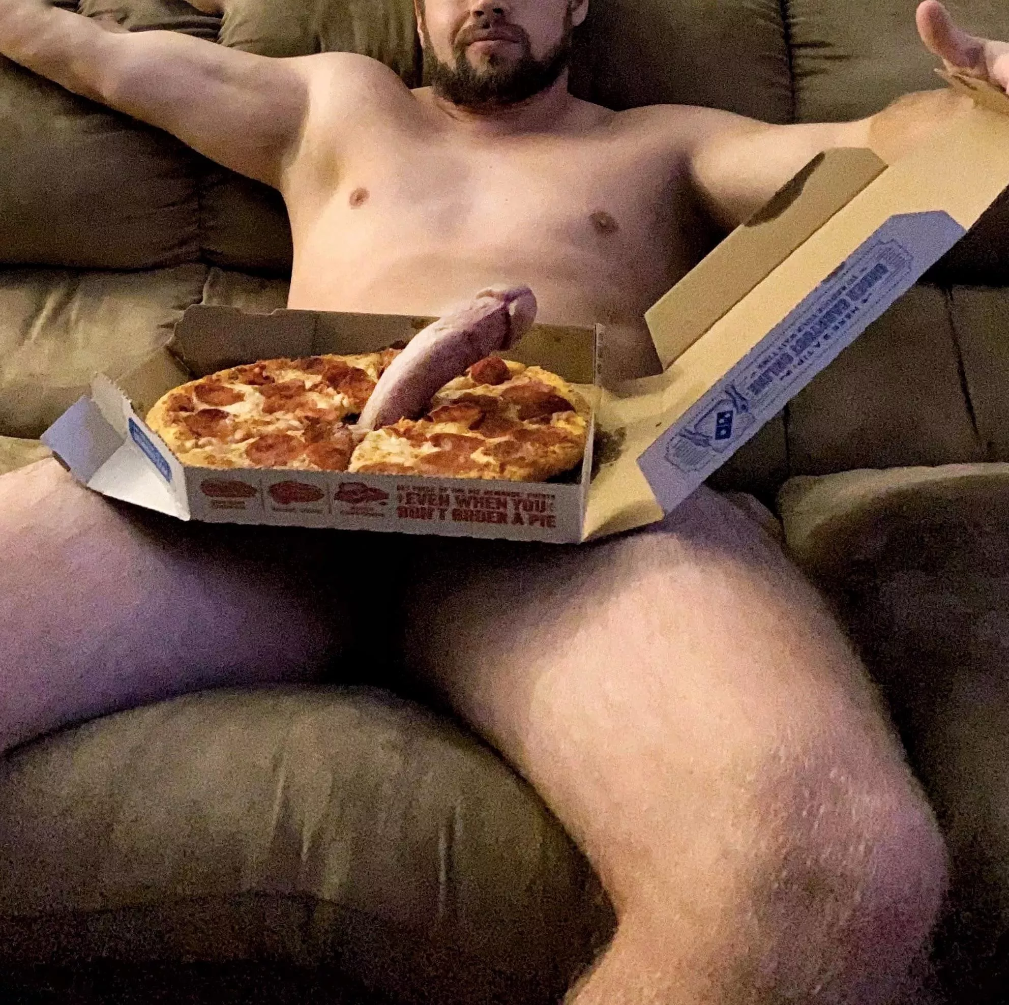 *knock…knock* Did someone order the pizza with extra sausage?? 😏 posted by nerdyone13_1