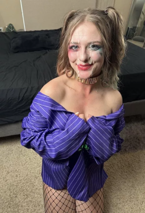 Mr. J gave Harley Quinn a HUGE facial ;) by Babykaittt