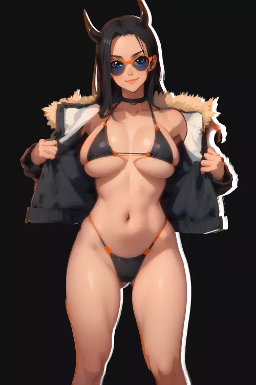 Nico Robin showing the goods by Frequent-Rooster-643