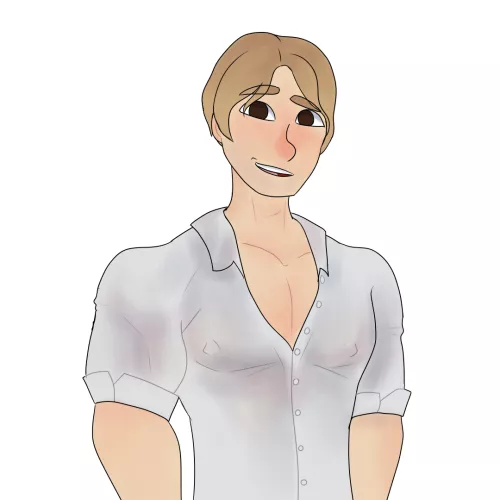 One of my first attempts at drawing bara [OC] by SheriffShortie